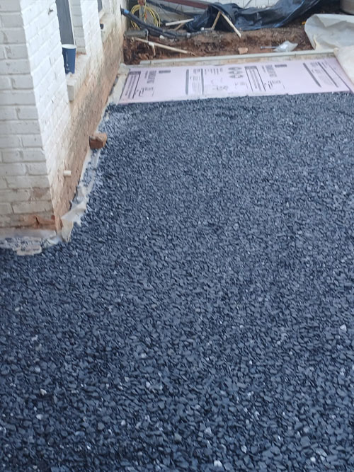 Insulation for foundation patio
