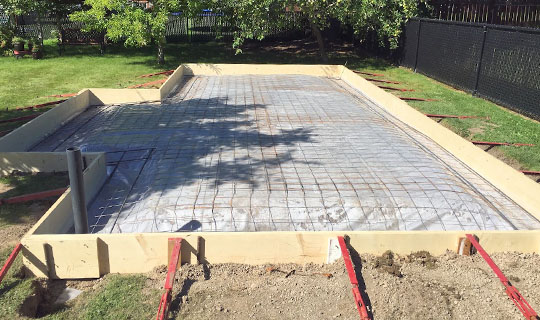 Concrete foundations and slabs